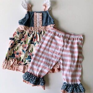 NWOT Adorable Sweetness Boutique Girl Outfit 8 Years or 5T